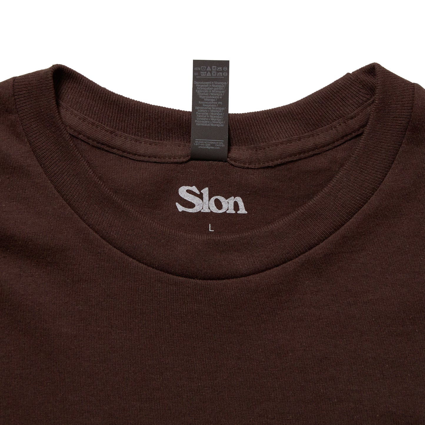 Slon Classic Logo L/S Tee - Dark Chocolate