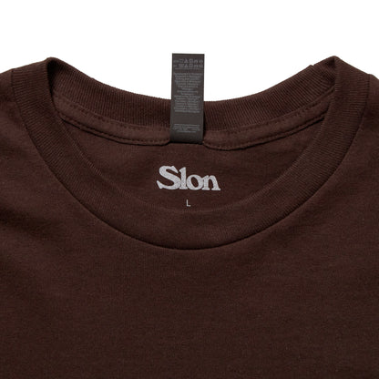 Slon Classic Logo L/S Tee - Dark Chocolate