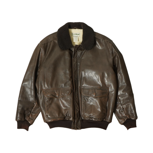 L.L.Bean Bomber Leather Jacket