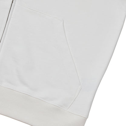 Slon Basic Full Zip Hoodie - White