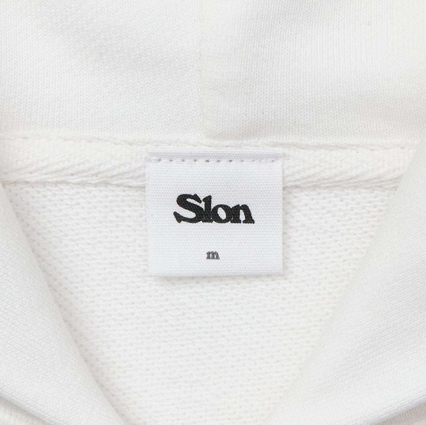 Slon Basic Full Zip Hoodie - White