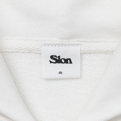 Slon Basic Full Zip Hoodie - White