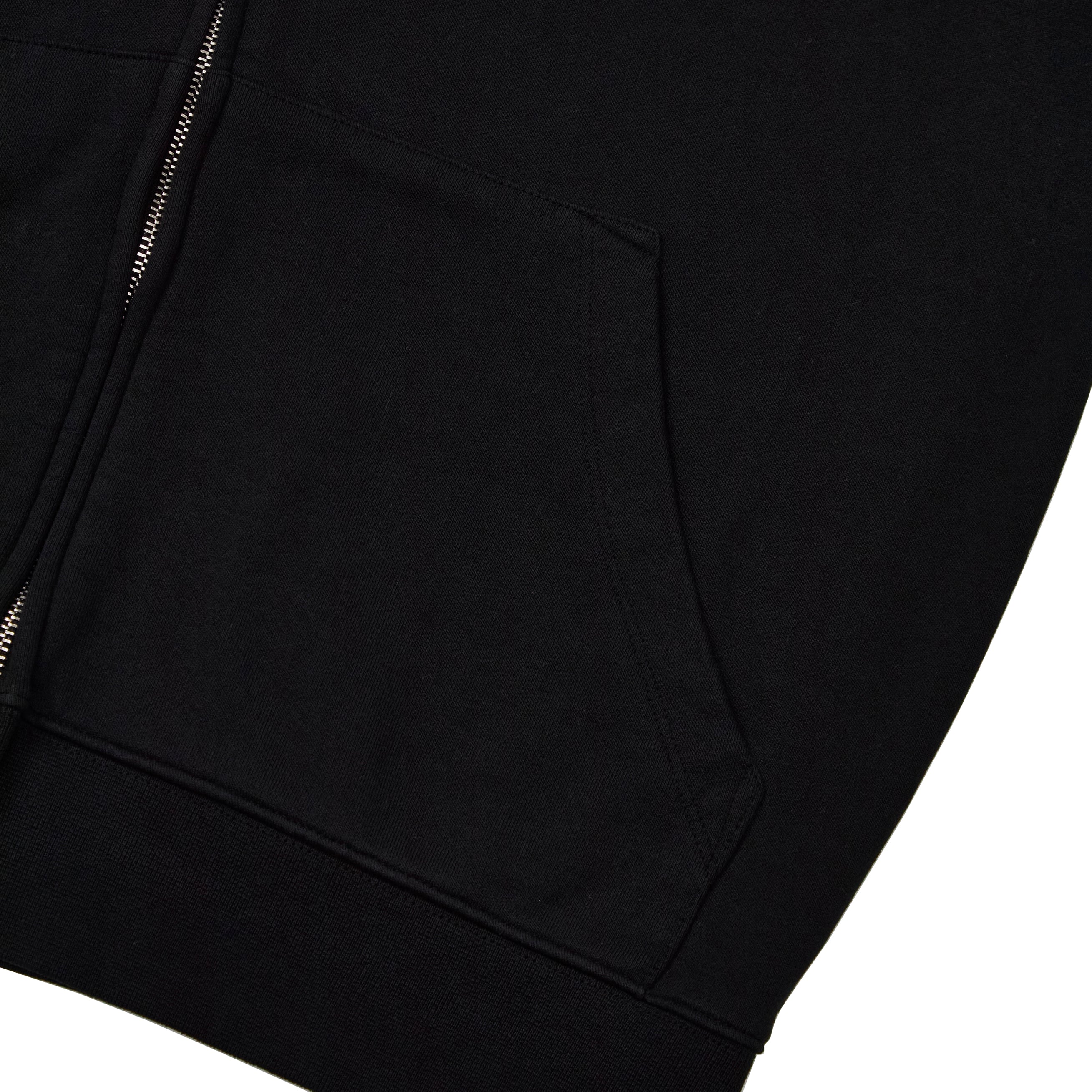 Slon Basic Full Zip Hoodie - Garment Dyed Black – SLON STORE