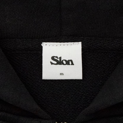 Slon Basic Full Zip Hoodie - Garment Dyed Black