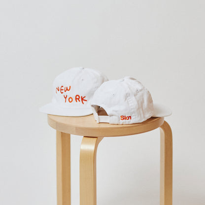 SLON New York 6 Panel Cap "White"