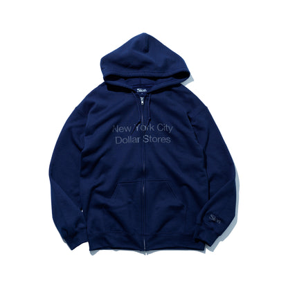Slon NYC Dollar Stores Zip Hooded "Navy"