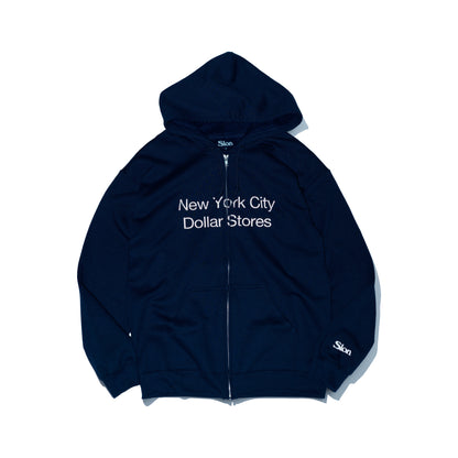 Slon NYC Dollar Stores Zip Hooded "Navy"
