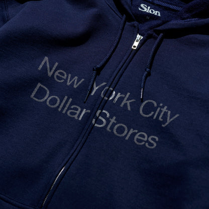 Slon NYC Dollar Stores Zip Hooded "Navy"