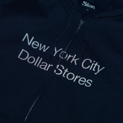 Slon NYC Dollar Stores Zip Hooded "Navy"