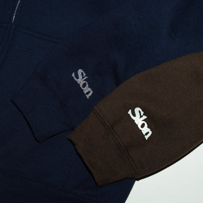 Slon NYC Dollar Stores Zip Hooded "Brown"