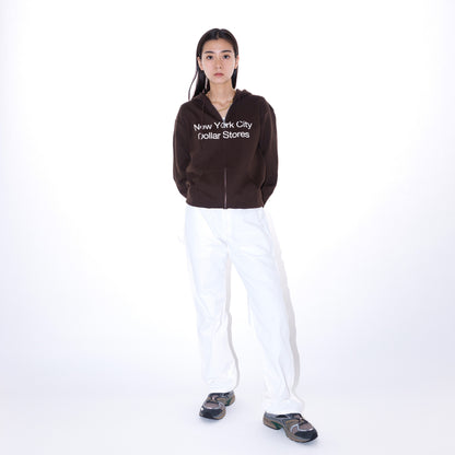 Slon NYC Dollar Stores Zip Hooded "Brown"