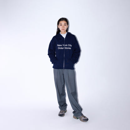 Slon NYC Dollar Stores Zip Hooded "Navy"