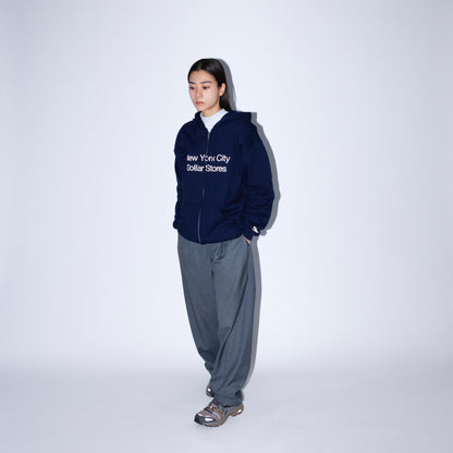 Slon NYC Dollar Stores Zip Hooded "Navy"