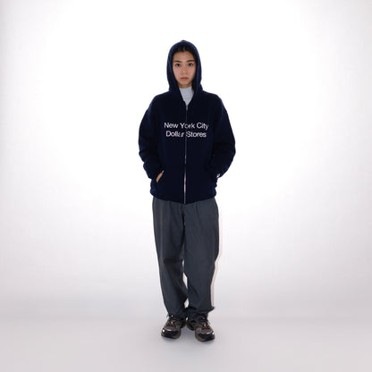 Slon NYC Dollar Stores Zip Hooded "Navy"