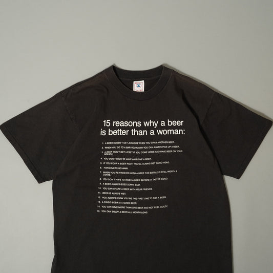 15 reasons why a beer is better than a woman: S/S Tee