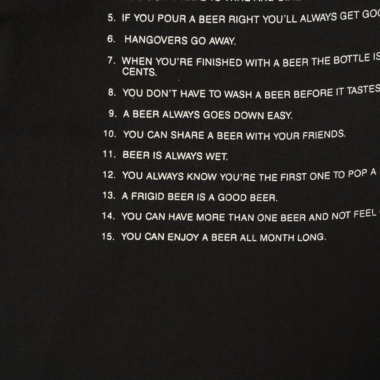 15 reasons why a beer is better than a woman: S/S Tee