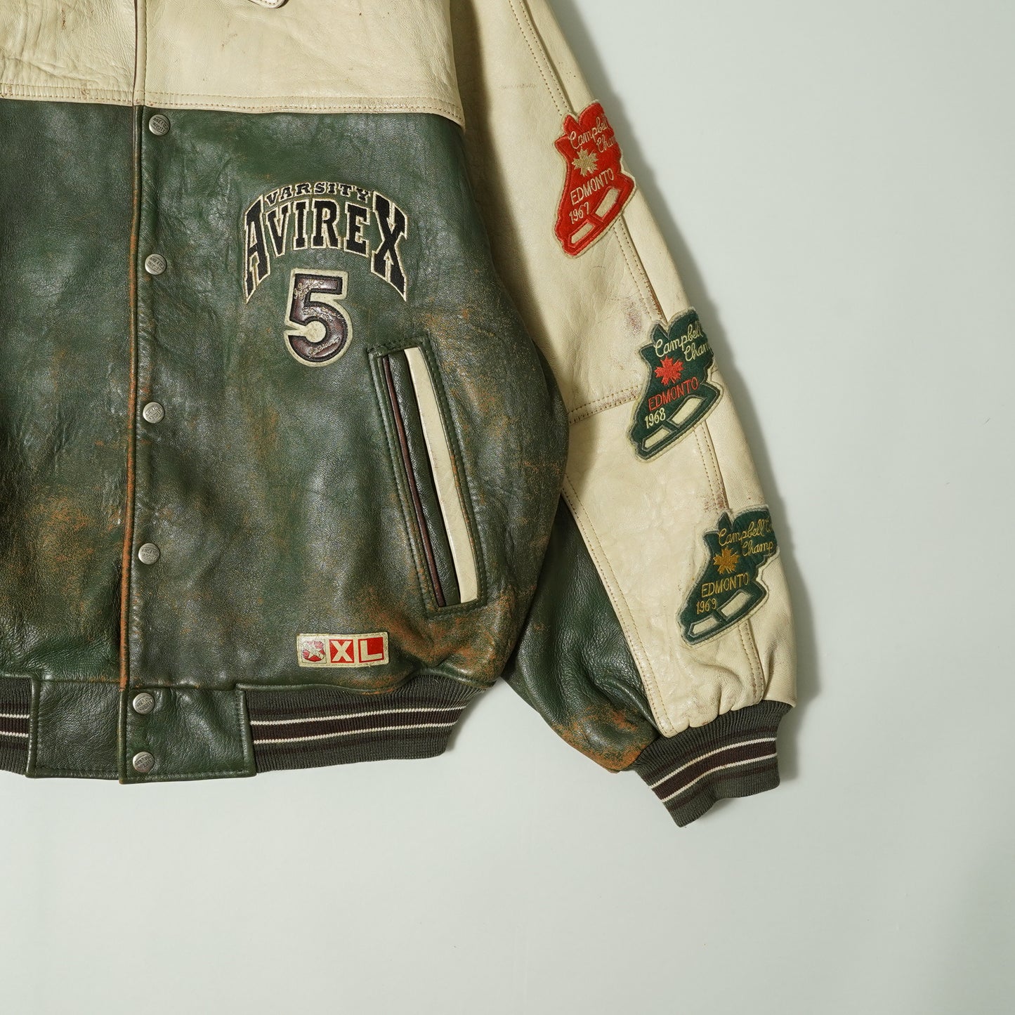 80’s AVIREX Varsity Leather Jacket