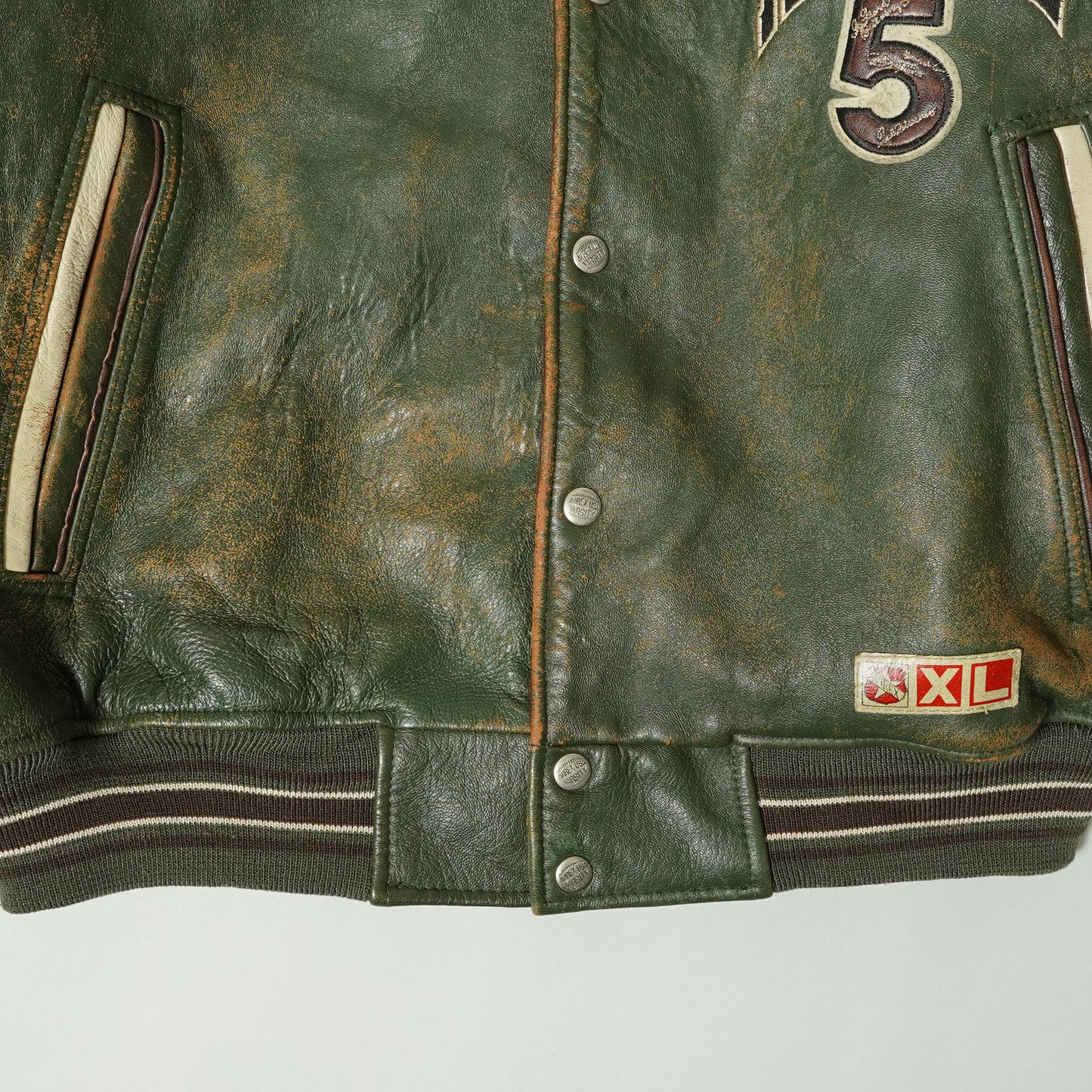 80’s AVIREX Varsity Leather Jacket