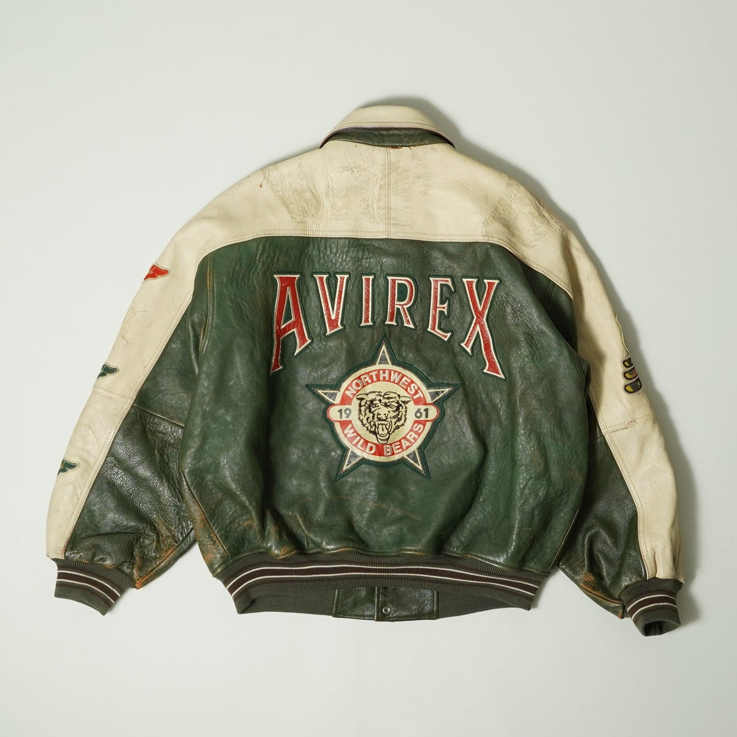 80’s AVIREX Varsity Leather Jacket