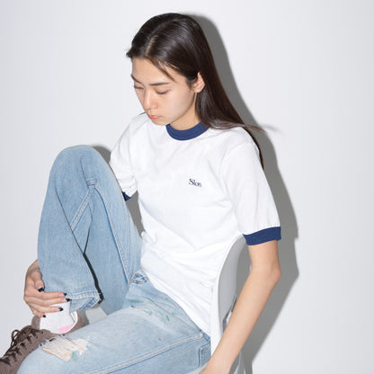 Slon Classic Logo Authentic Ringer Tee "White"