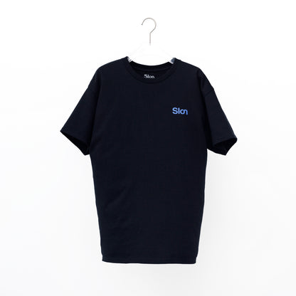 Slon RK-1 Logo S/S Tee - Black x Nordic Blue