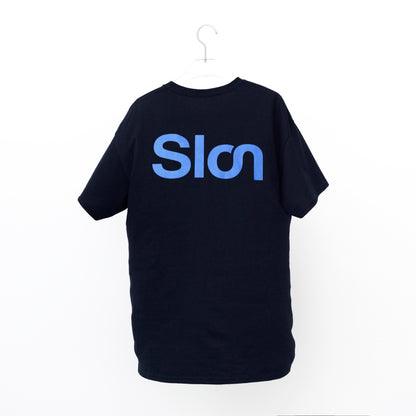 Slon RK-1 Logo S/S Tee - Black x Nordic Blue