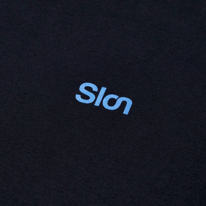 Slon RK-1 Logo S/S Tee - Black x Nordic Blue