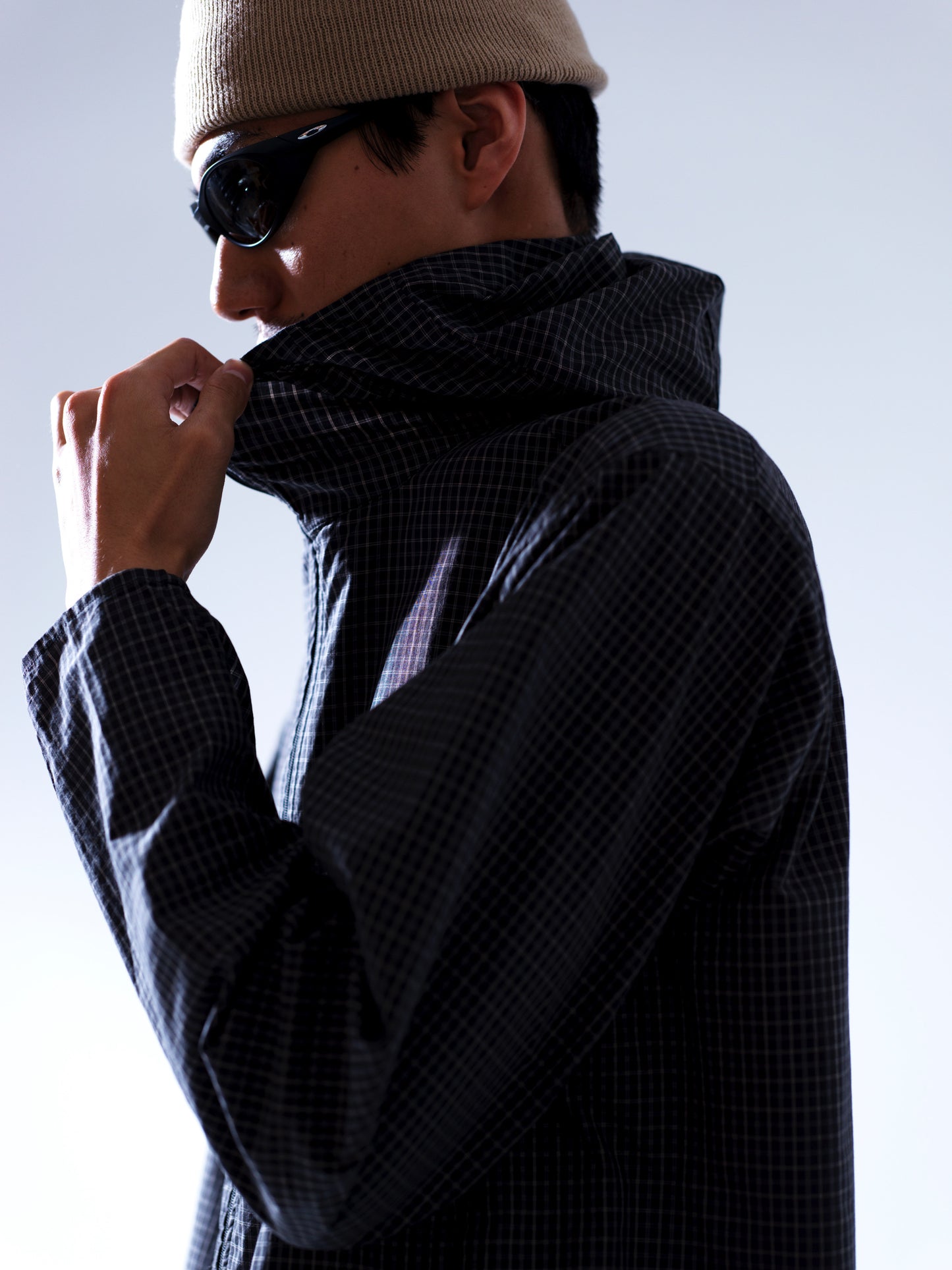 Slon Plaid Cotton Air Jacket "Black Plaid"