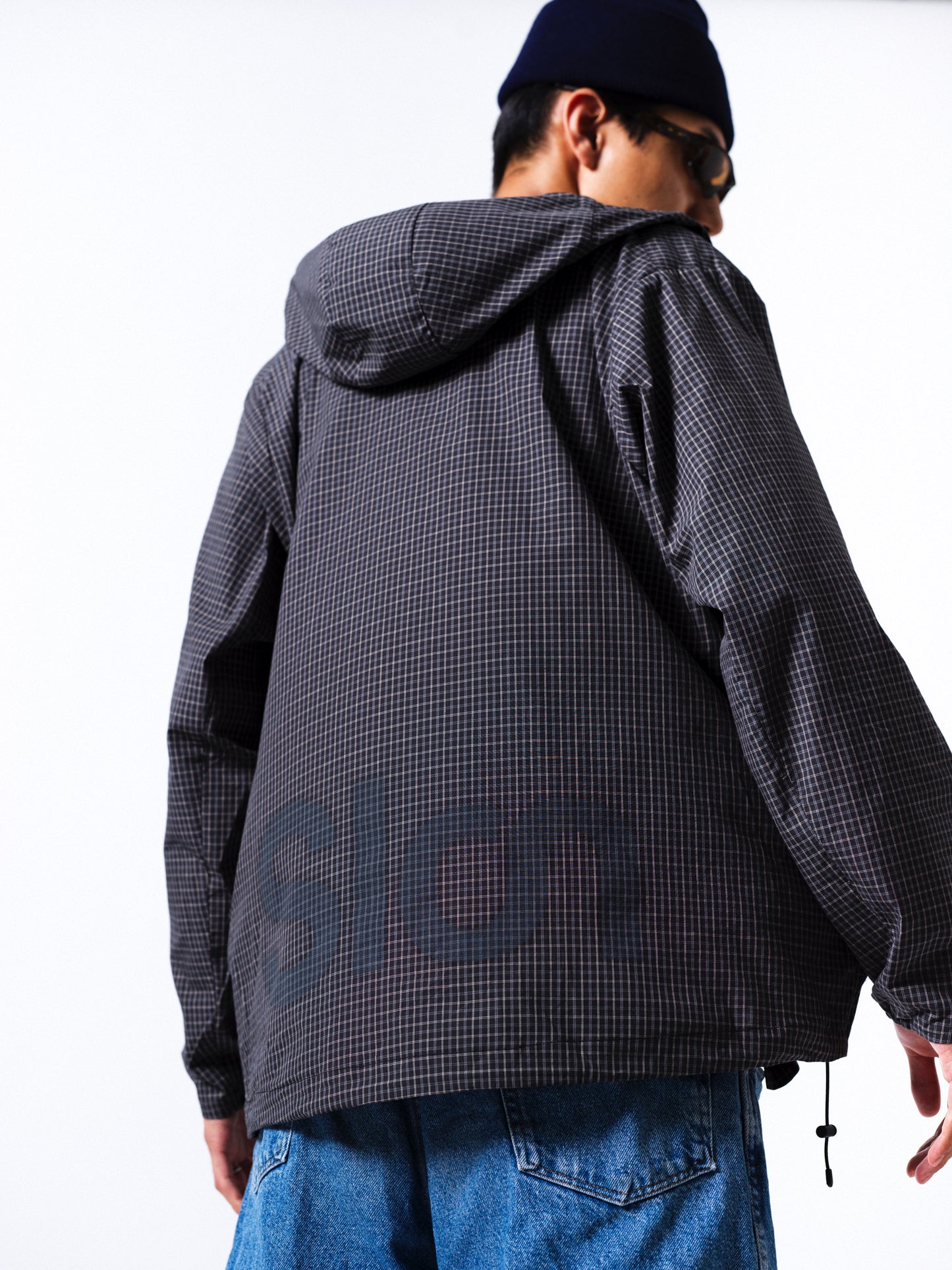 Slon Plaid Cotton Air Jacket "Black Plaid"