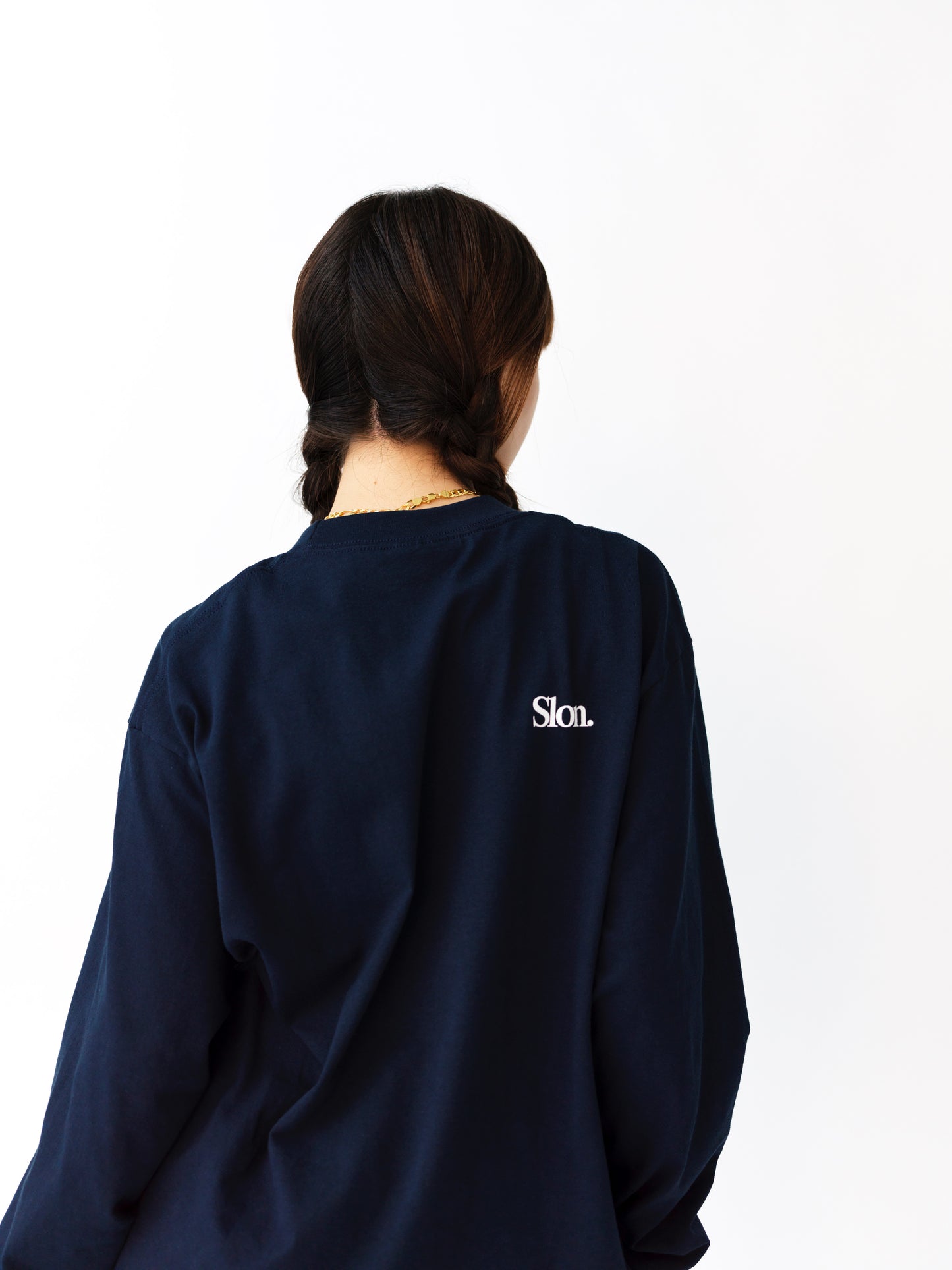 Slon "Muse" Heavyweight L/S Tee - Navy