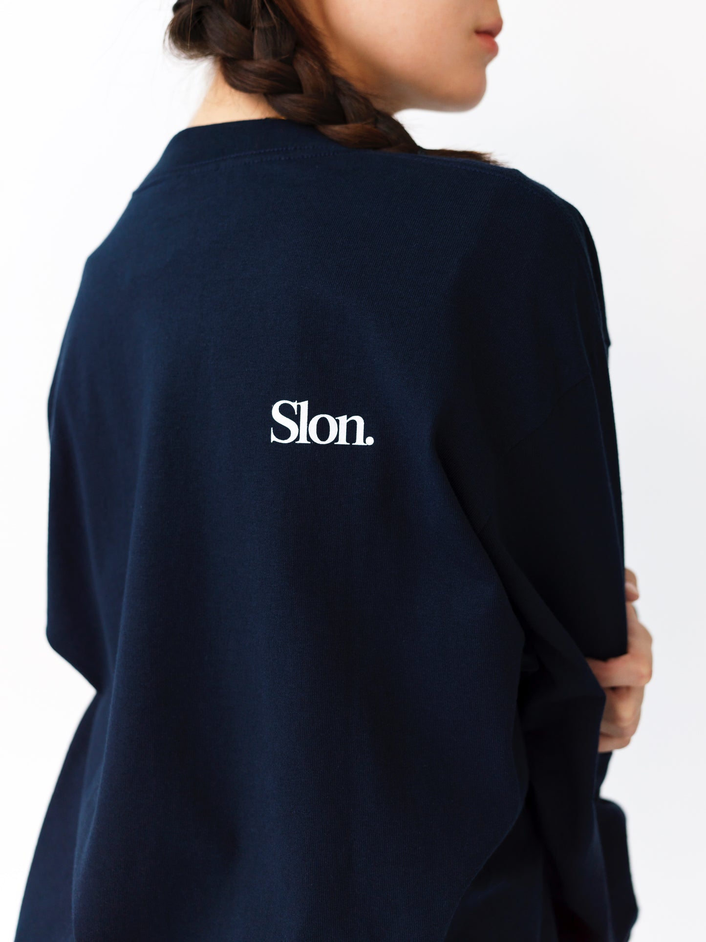 Slon "Muse" Heavyweight L/S Tee - Navy