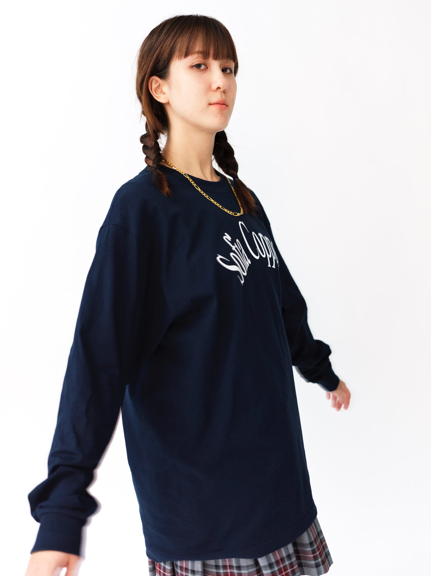 Slon "Muse" Heavyweight L/S Tee - Navy