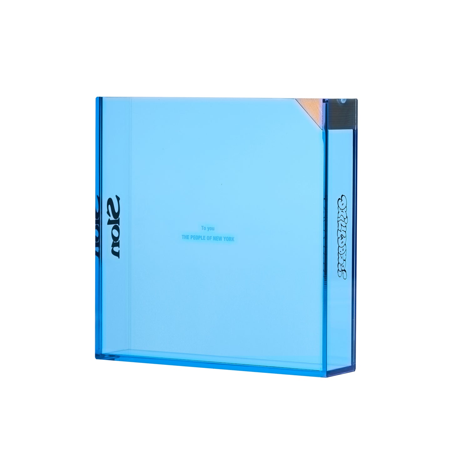 Slon Store 10th Anniversary Collab- ‘preciate ya - DDQS Acrylic Incense Burner - Clear Blue