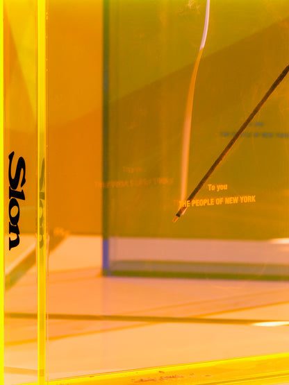 Slon Store 10th Anniversary Collab- ‘preciate ya - DDQS Acrylic Incense Burner - Safety Orange