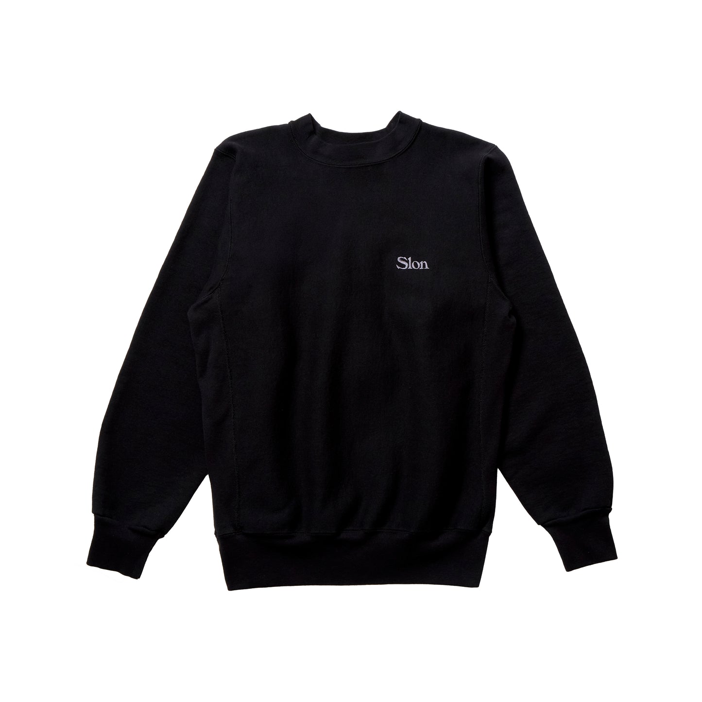 Slon Classic Small Logo Heavyweight Sweatshirt - Black