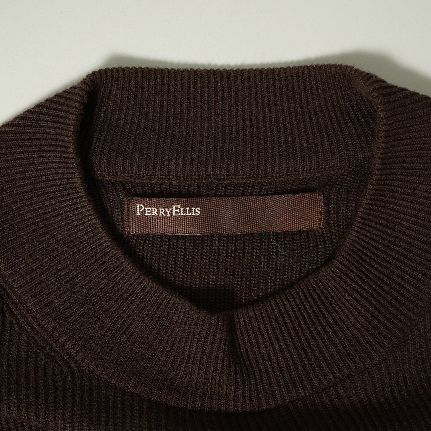 Perry Ellis Mick-neck Knit Top