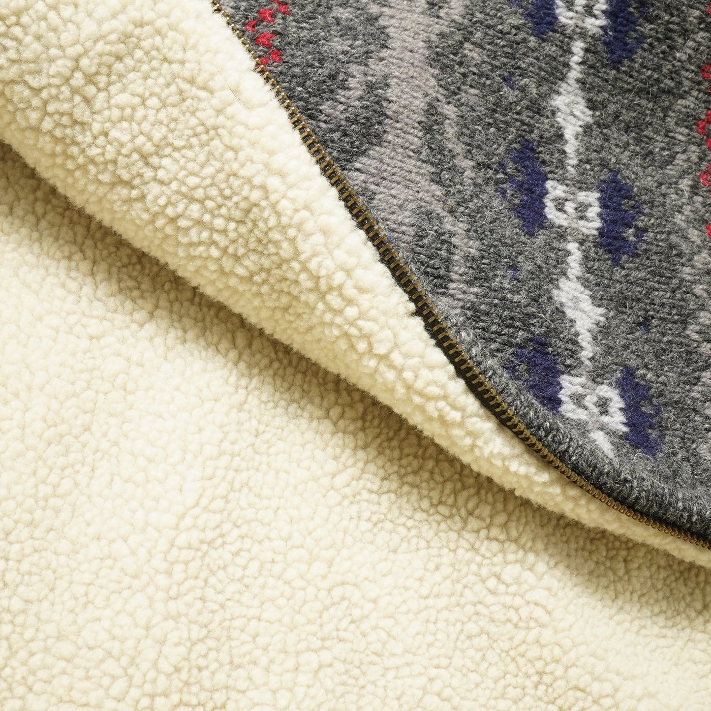 L.L.Bean Lamb Wool Zip Cardigan