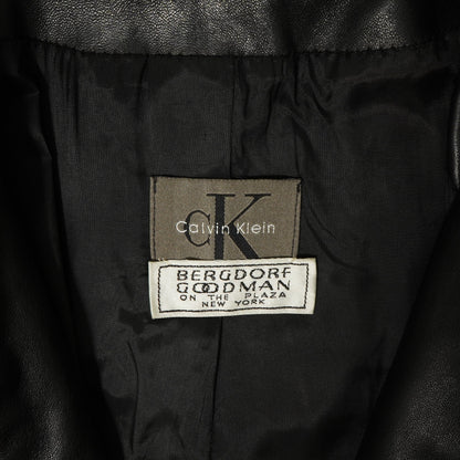 Calvin Klein Zip Up Leather Jacket