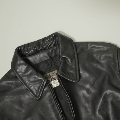 Calvin Klein Zip Up Leather Jacket