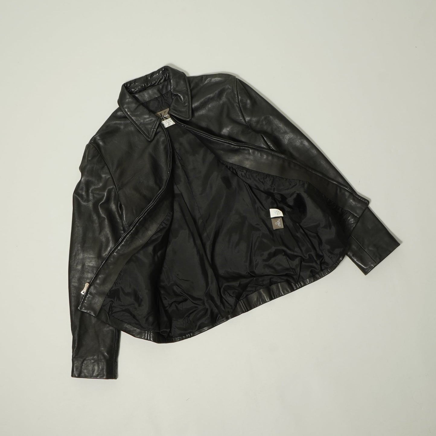 Calvin Klein Zip Up Leather Jacket