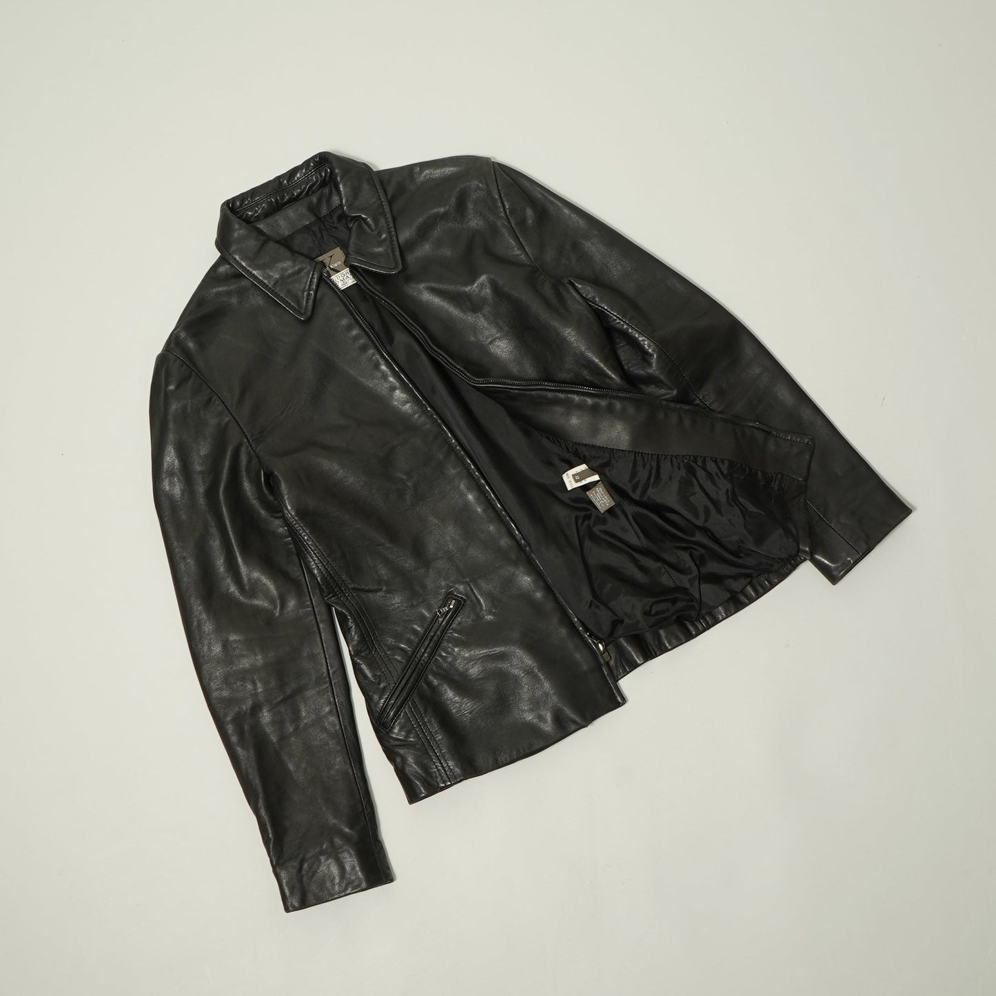 Calvin Klein Zip Up Leather Jacket