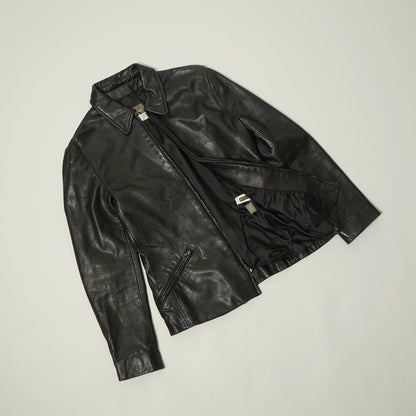 Calvin Klein Zip Up Leather Jacket