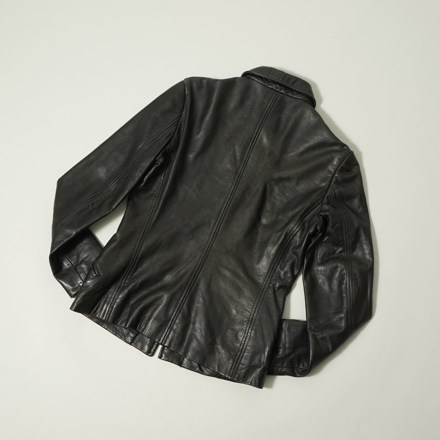 Calvin Klein Zip Up Leather Jacket
