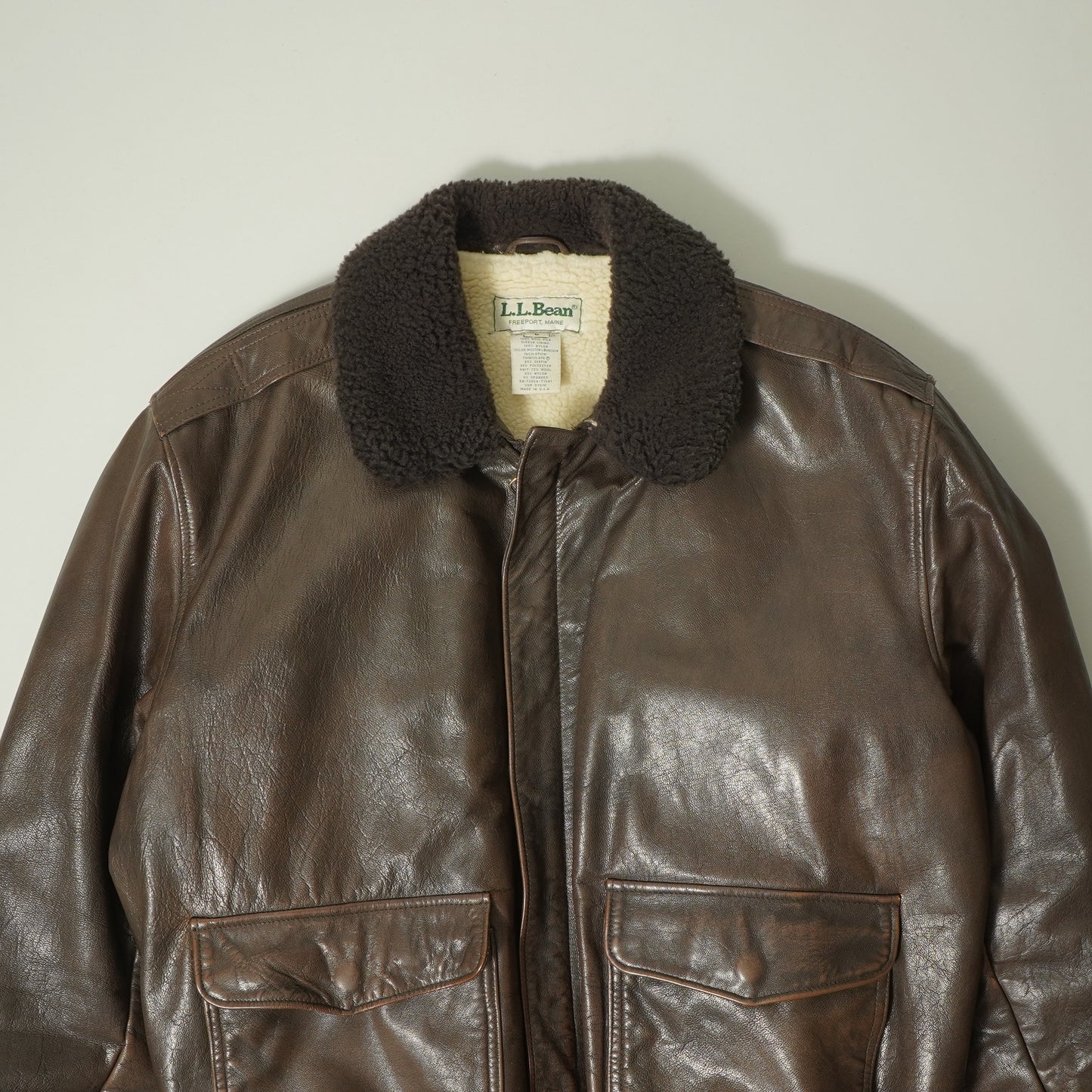 L.L.Bean Bomber Leather Jacket