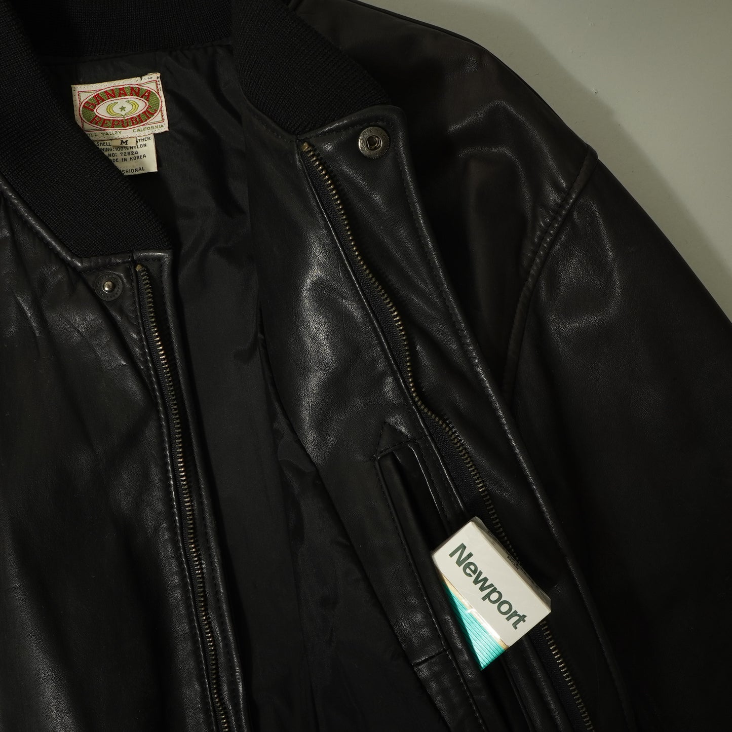 Banana Republic Bomber Leather Jacket
