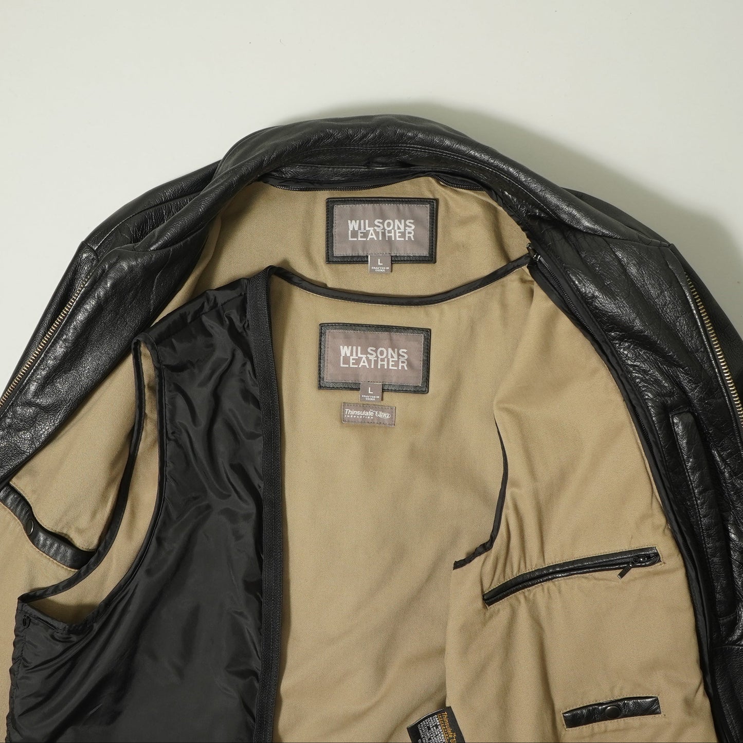 Wilsons Leather Layered Jacket