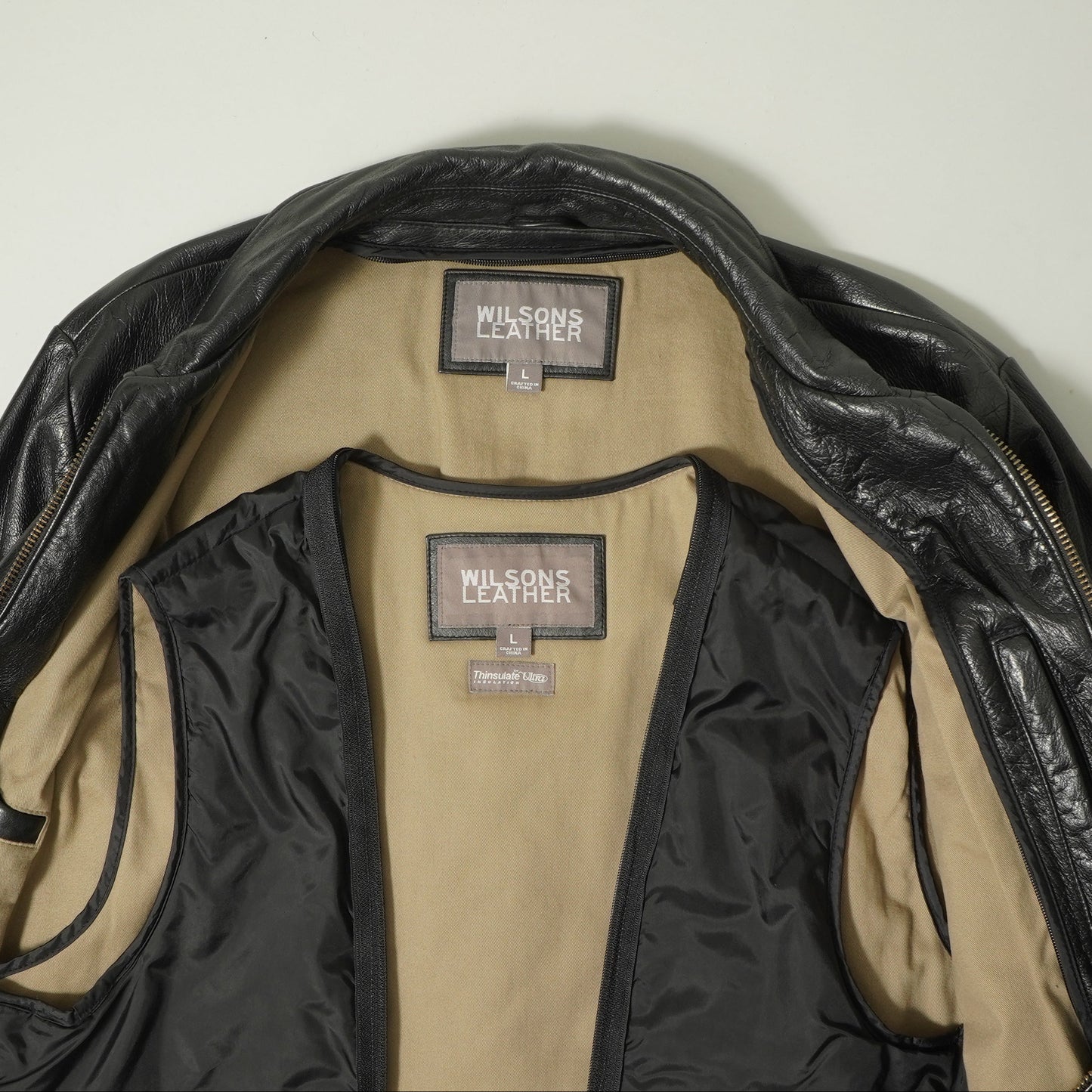 Wilsons Leather Layered Jacket