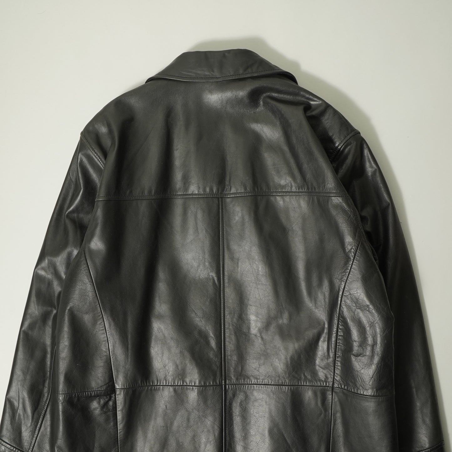 Structure Leather Coat Jacket