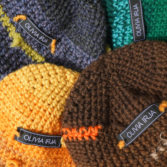 Hand Knitted Beanie by OLIVIA IRJA for Slon - Uptown