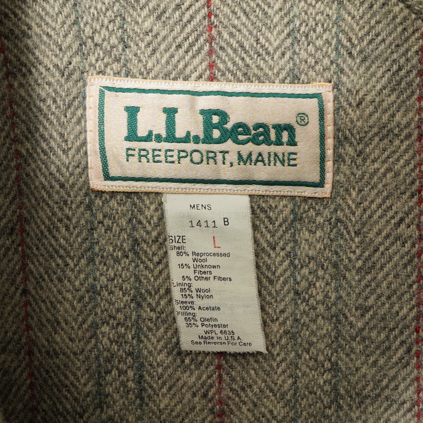 L.L.Bean Layered Wool Coat
